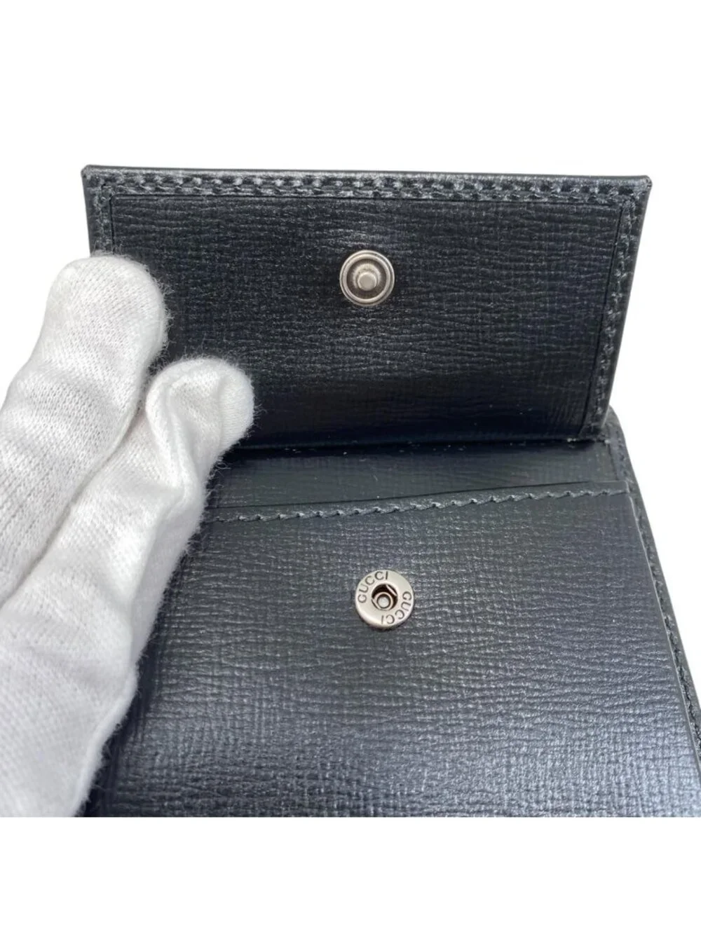 Gucci Bifold Wallet Interlocking G GG Supreme Black
